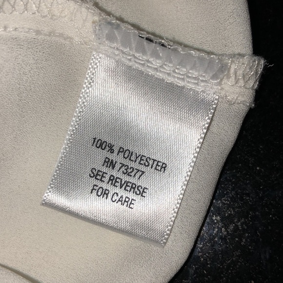 Apt.9 Pleated Front Long Sleeve Sheer Blouse - Picture 7 of 8